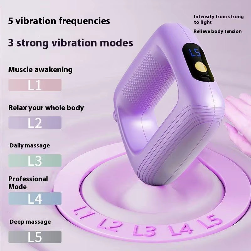 Portable Percussion Fascia Ring USB Charging Massage Belt Vibrating Neck Membrane Massage Relaxation Shoulder Massage